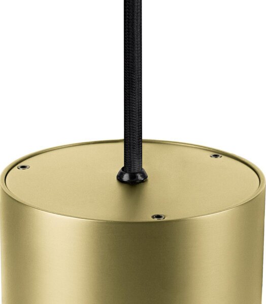 Lustră Pendul SLV, Oculus, reglabil, Auriu / Alamă, Camera de zi, Aluminiu, Modern