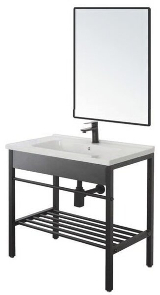 Set mobilier de baie Feridras Black