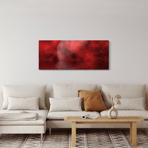 Tablou - Luna pe nivelul apei (120x50 cm)