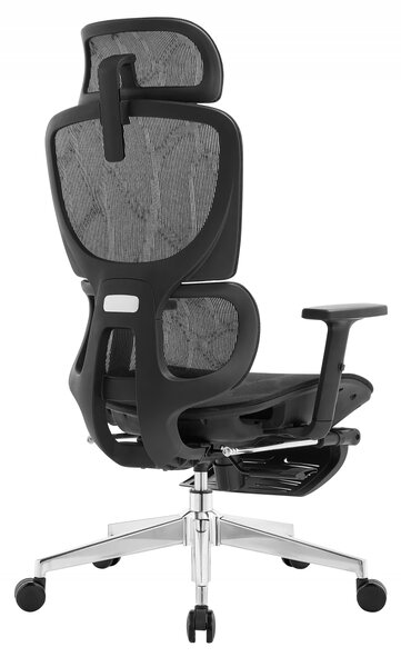 RESIGILAT- Scaun ergonomic Letty, suport picioare, Full Mesh, Negru