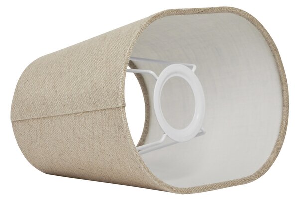 Abajur oval Basic, bej, lungime 23 cm Watt & Veke, Basic oval, Bej, Țesătură / Textil, Design