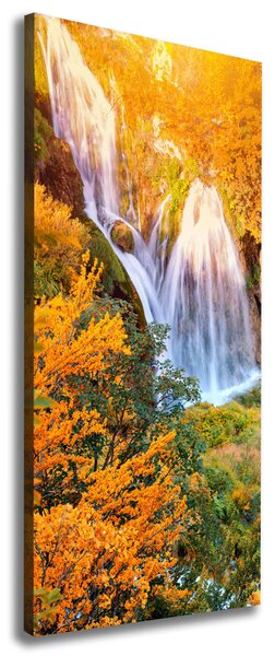 Pictură pe pânză Cascada în toamna