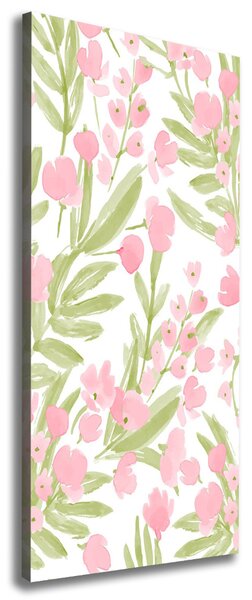 Tablou canvas flori roz