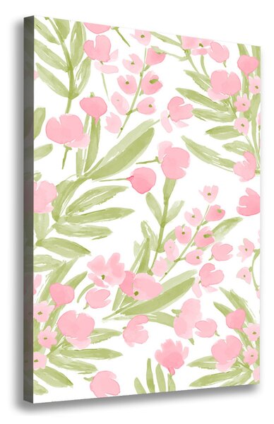 Tablou canvas flori roz