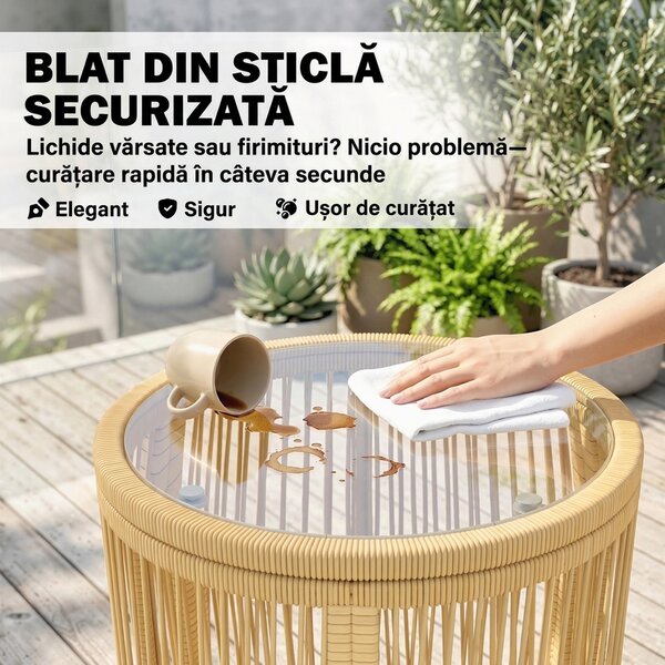 Outsunny bistro mobilier ratan polyrattan | Aosom Romania