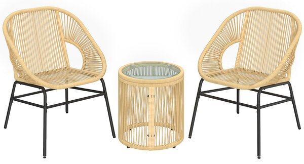 Outsunny bistro mobilier ratan polyrattan | Aosom Romania