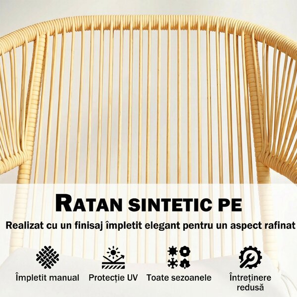 Outsunny bistro mobilier ratan polyrattan | Aosom Romania