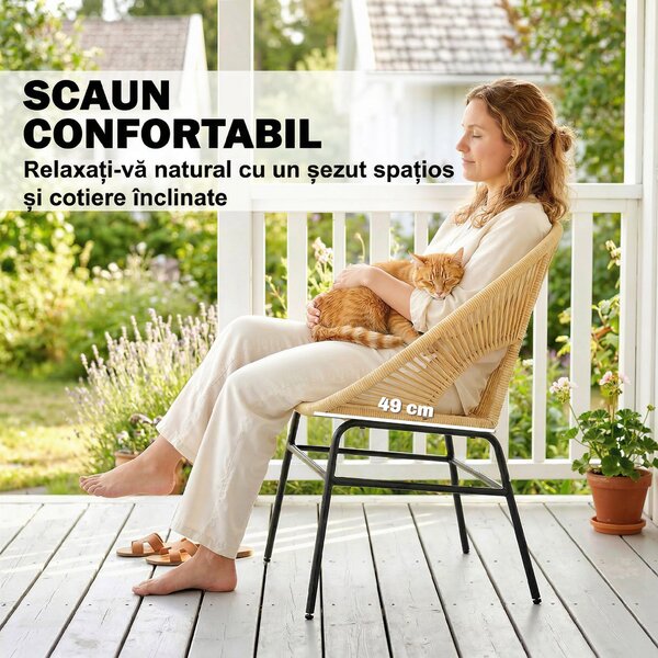 Outsunny bistro mobilier ratan polyrattan | Aosom Romania