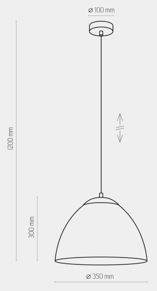 Lustră pe cablu FARO 1xE27/60W/230V albă