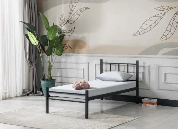 Cadru de pat metalic 1 persoana 120 cm*200 cm,Loft