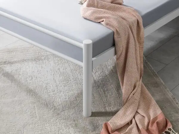 Cadru de pat metalic 1 persoana 120 cm*200 cm,Cristal