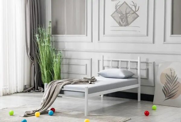 Cadru de pat metalic 1 persoana 120 cm*200 cm,Loft