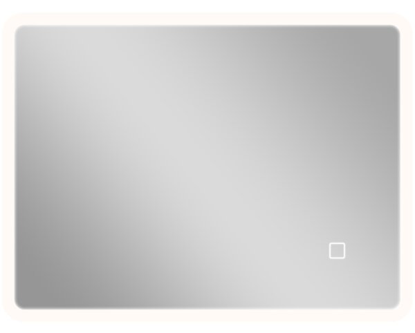 HOMCOM Oglindă de Baie cu LED 60x80 cm, 3 Culori de Lumină, Intensitate Reglabilă, Antiaburire, Comandă Tactilă, Memorie | Aosom Romania