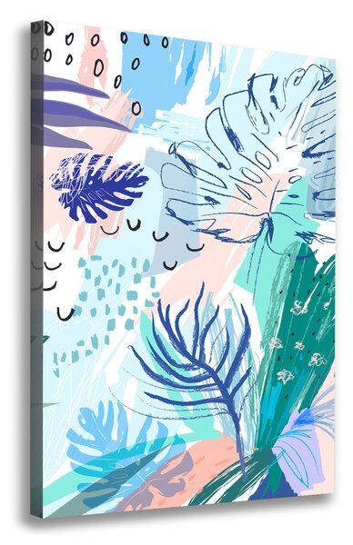 Tablou pe pânză canvas frunze tropicale