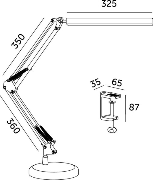 Lampă LED dimabilă de masă 2 în 1 TENUIX LED/14W/5V 3000-6000K
