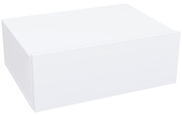 HOMCOM Noptieră Suspendată cu Sertar din PAL, 40x30x15 cm, Alb | Aosom Romania