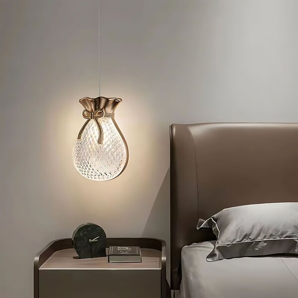 Lampă suspendată de tavan LHJ107-1CP light rose gold