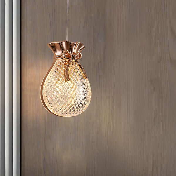 Lampă suspendată de tavan LHJ107-1CP light rose gold