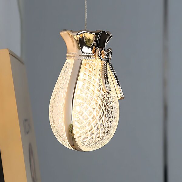 Lampă suspendată de tavan LHJ107-1CP light rose gold