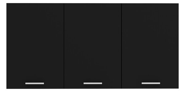 Corp haaus Ebru, 3 Usi, Negru, 120 x 30 x 60 cm