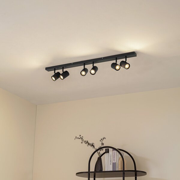 Plafoniere Lindby, Kardis, reglabil, Gri, Zona coridorului, Aluminiu, Modern