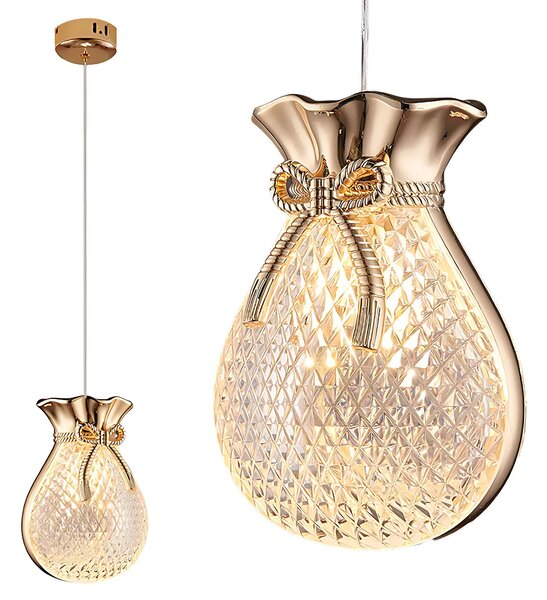 Lampă suspendată de tavan LHJ107-1CP light rose gold