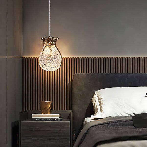 Lampă suspendată de tavan LHJ107-1CP light rose gold