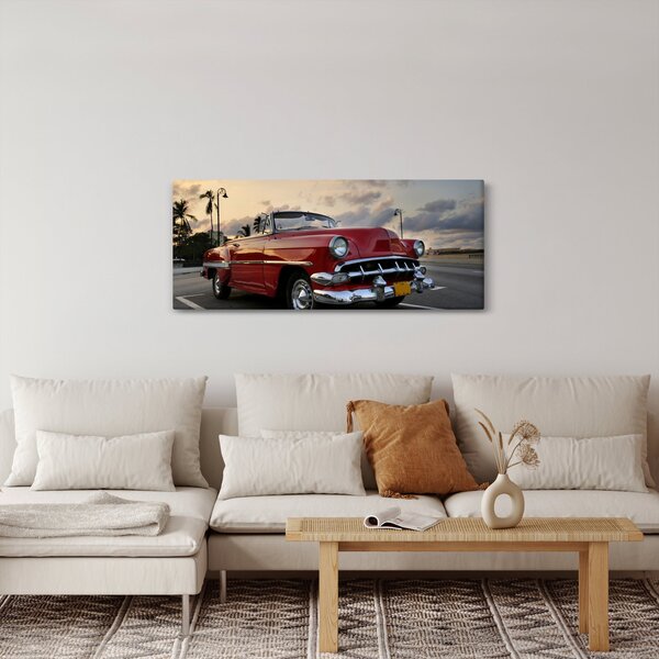Tablou cu mașina (120x50 cm)