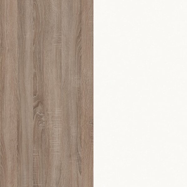 Set haaus Ara, Stejar Sonoma Inchis/Alb, L 120 cm