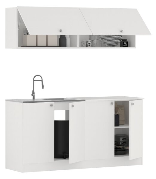 Bucatarie haaus Alegra, Alb, L 160 cm