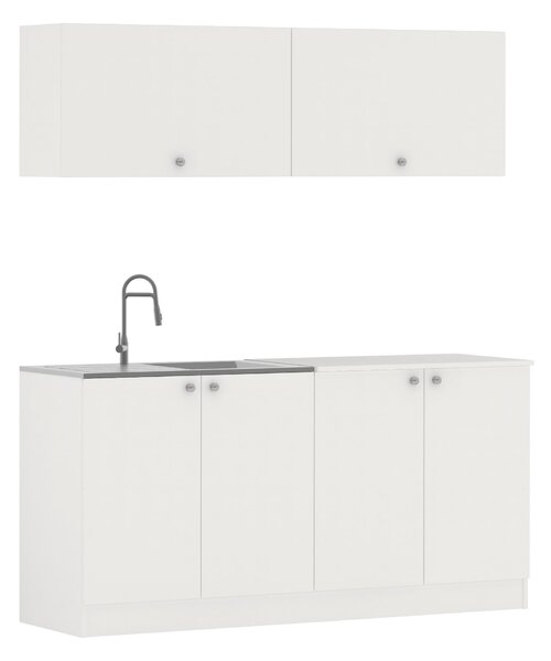 Bucatarie haaus Alegra, Alb, L 160 cm