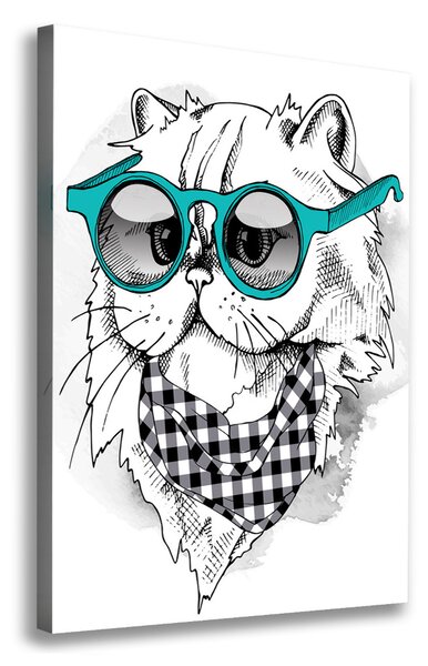 Print pe canvas Cat cu ochelari