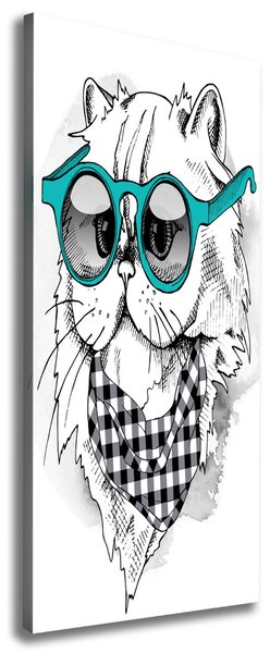 Print pe canvas Cat cu ochelari