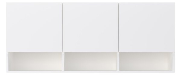 Dulap haaus Malmo, 3 Usi, Alb, 144 x 27 x 60 cm