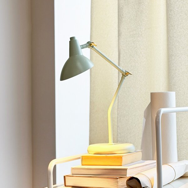 Lampă de masă Dyberg Larsen, Vela, Verde, Camera de zi, Metal, Scandinavă