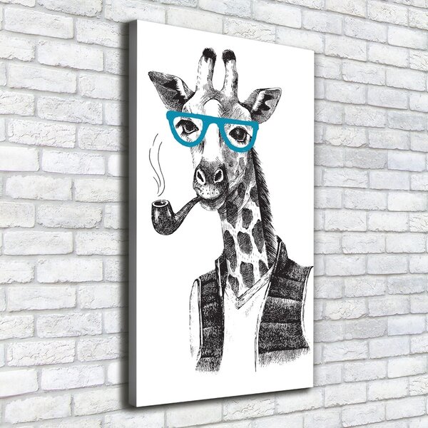 Imprimare tablou canvas ochelari Girafele