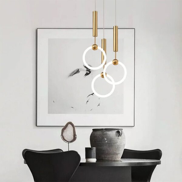 Lampă suspendată LED LHJ059-1CP Brush Gold