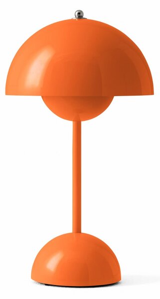 Lampă de masă &Tradition, Flowerpot VP9, reglabil, Portocaliu, Camera de zi, Plastic, Design