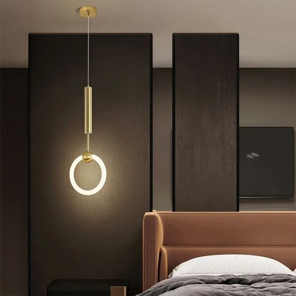 Lampă suspendată LED LHJ059-1CP Brush Gold