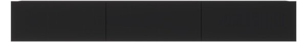 Comoda haaus Elba, Negru, 180 x 30 x 25 cm