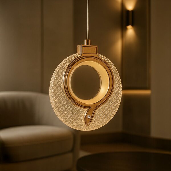 Lustră cu Cristale Suspendată LHJ110-1CP LIGHT ROSE GOLD