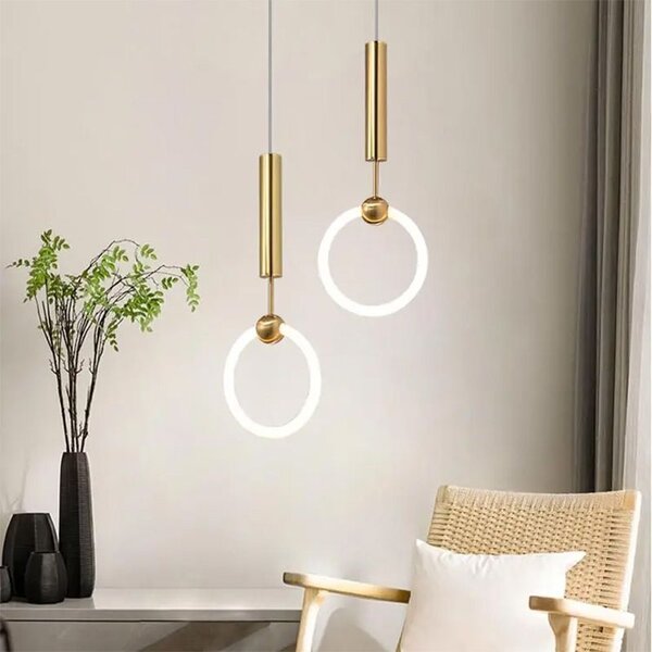 Lampă suspendată LED LHJ059-1CP Brush Gold