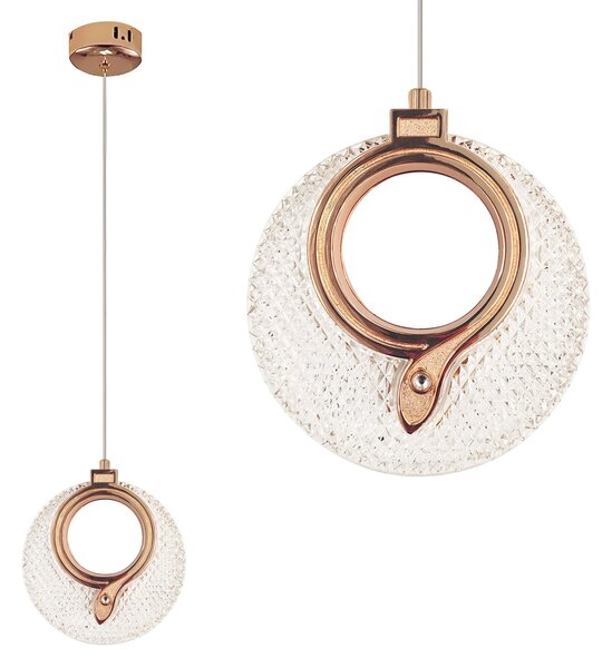 Lustră cu Cristale Suspendată LHJ110-1CP LIGHT ROSE GOLD