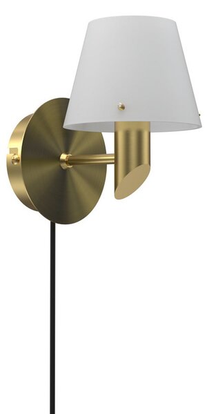 Lampă de perete Herstal, Gil, Auriu / Alamă, Camera de zi, Metal, Design