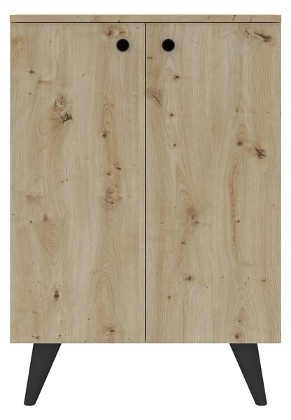 Pantofar haaus Luton, 2 Usi, Stejar Artisan, 62 x 35 x 90 cm