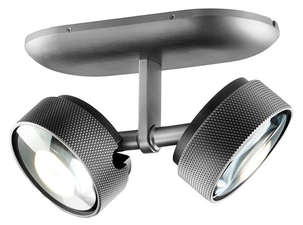 Plafoniere LIGHT-POINT, Cosmo C2, reglabil, Gri, Camera de zi, Aluminiu, Design