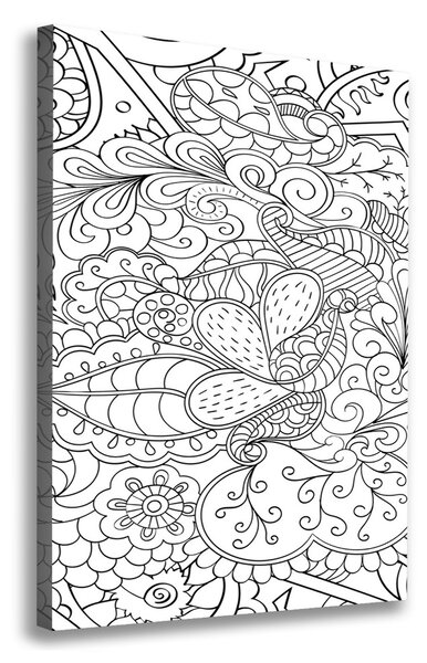 Tablou pe pânză zentangle fundal