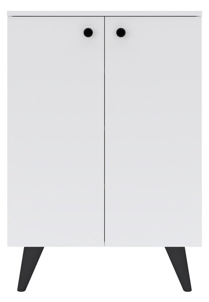 Pantofar haaus Luton, 2 Usi, Alb, 62 x 35 x 90 cm
