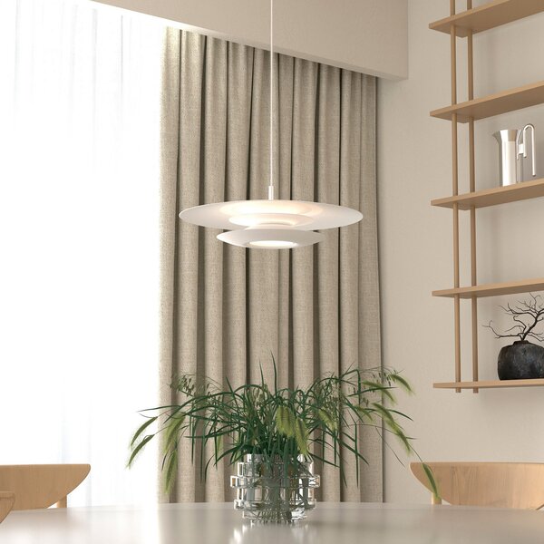 Lustră Pendul Belid, Eclipse, reglabil, Alb, Camera de zi, Metal, Design