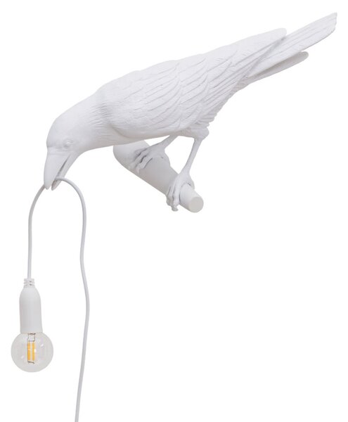 Lampă de masă SELETTI, Bird Lamp, Alb, Camera de zi, Plastic, Design
